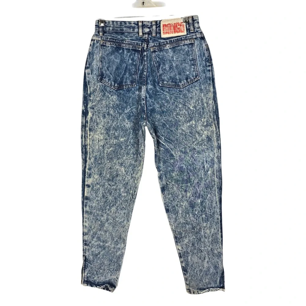 Vintage Bongo Contempo Casuals Acid Wash‎ High Waist Tapered Jeans Womens 13 USA